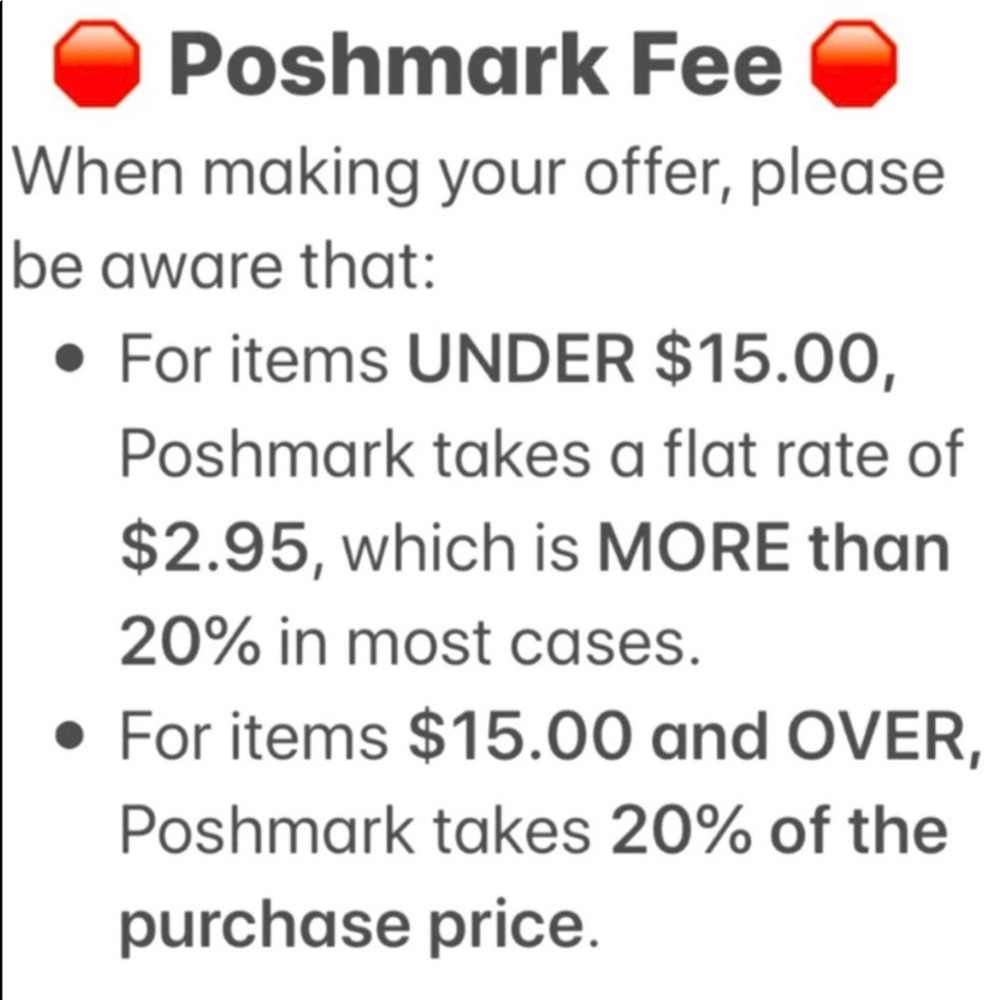 Poshmark Fee